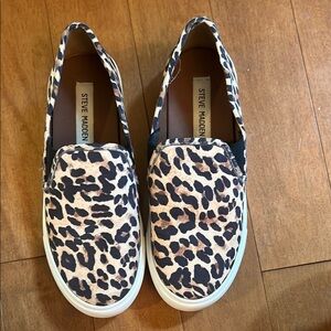 Steve Madden Leopard Print Slip-On Sneakers